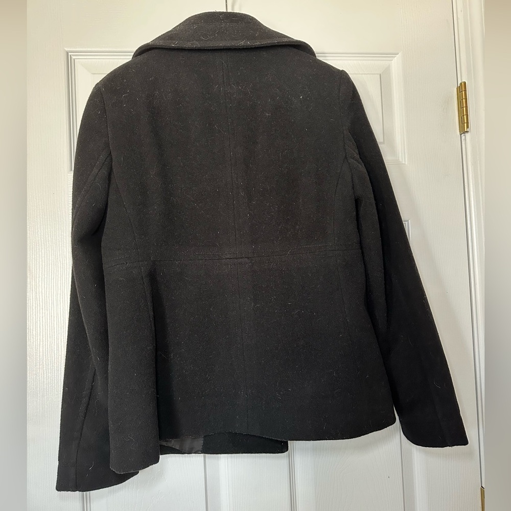Nine West Women's Dark Gray Peacoat Coat - Picture 2 of 3